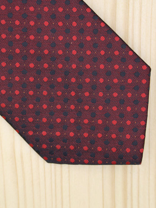 Herren Krawatte Synthetisch Gedruckt in Burgundisch Farbe