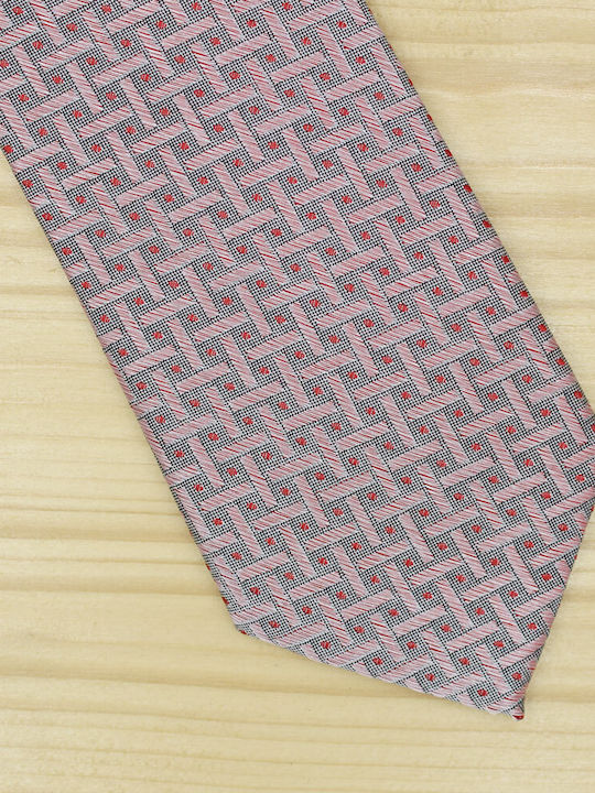 Synthetic Men's Tie Printed Beige