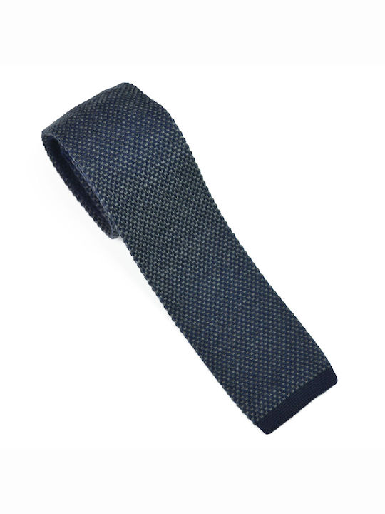 Greyrice Ανδρική Γραβάτα Μάλλινη Πλεκτή Μονόχρωμη σε Γκρι Χρώμα