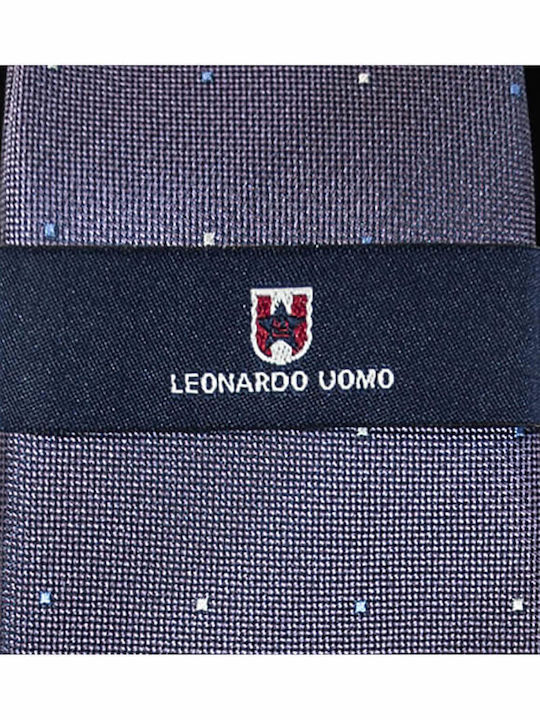 Leonardo Uomo Men's Tie Printed Gray