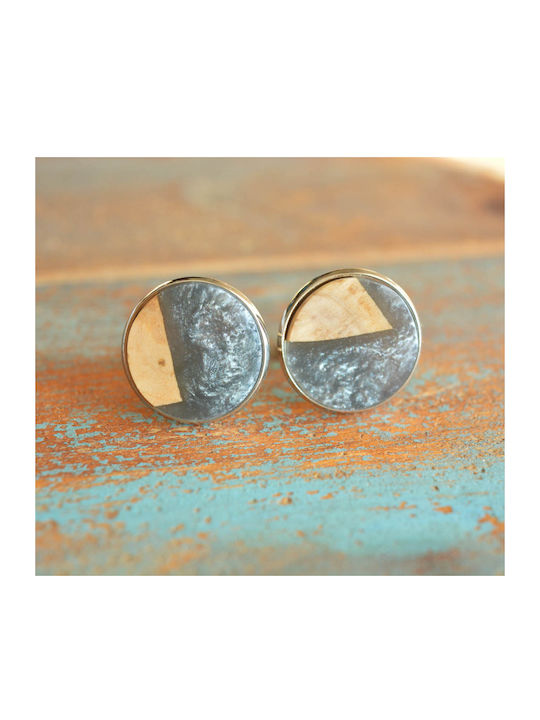 Ritini Grey Cufflinks of Steel Blue