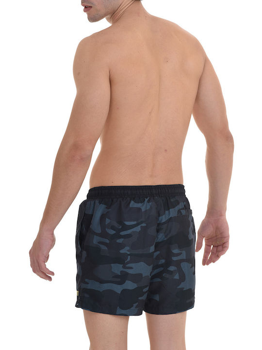 MiandMi Herren Badebekleidung Shorts Blau Tarnfarben