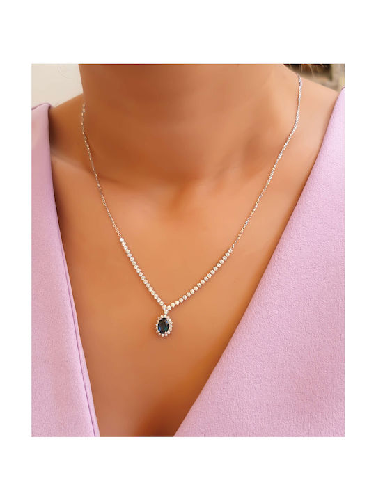 Necklace from White Gold 14K