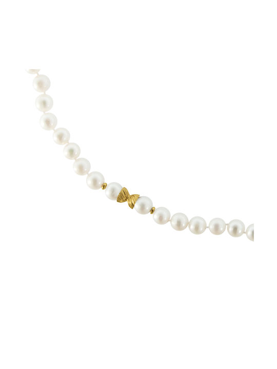 Necklace from Gold 14K with Pearls