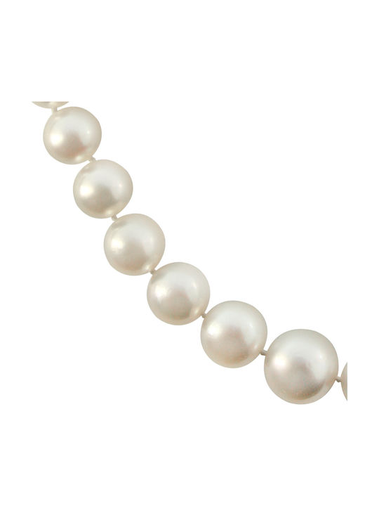 Necklace from White Gold 18k with Pearls