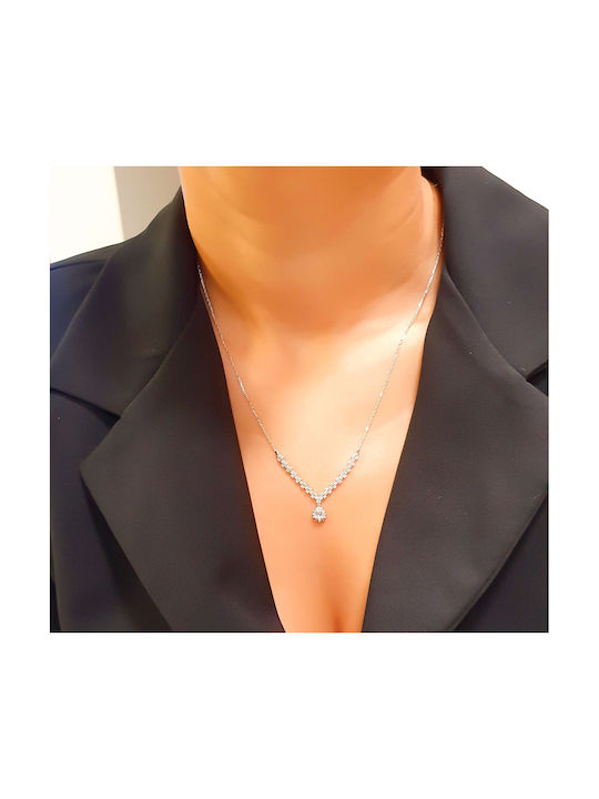 Necklace from White Gold 14K