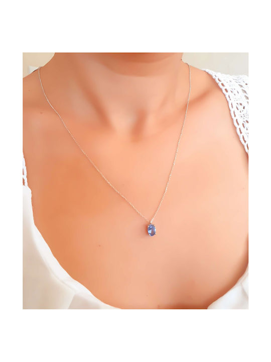 Necklace from White Gold 14K