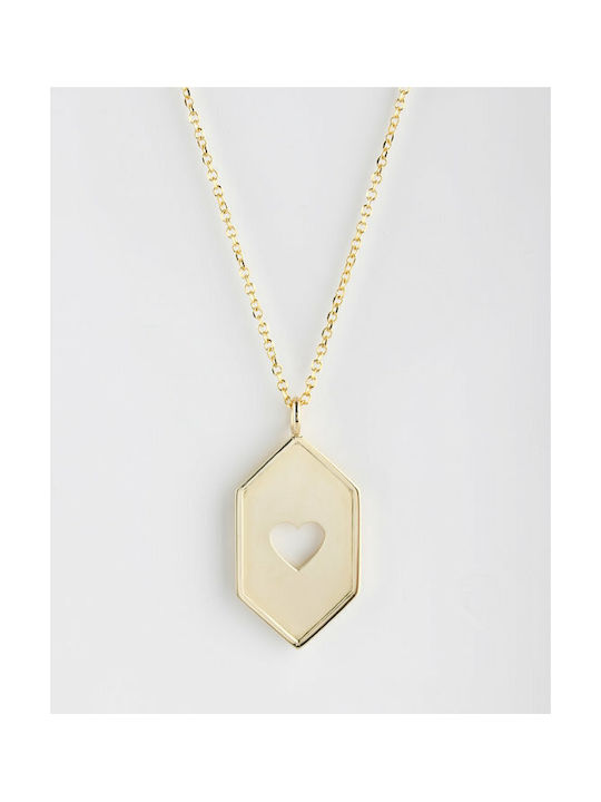 Forever I See Love Necklace Name from Gold 14K