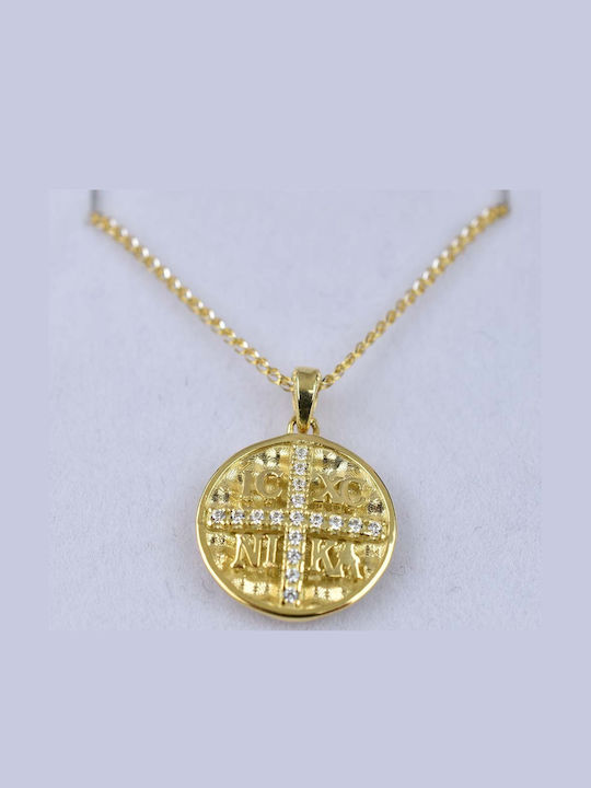 Goldjewels Charm Amulett Konstantin aus Gold 14K mit Zirkon