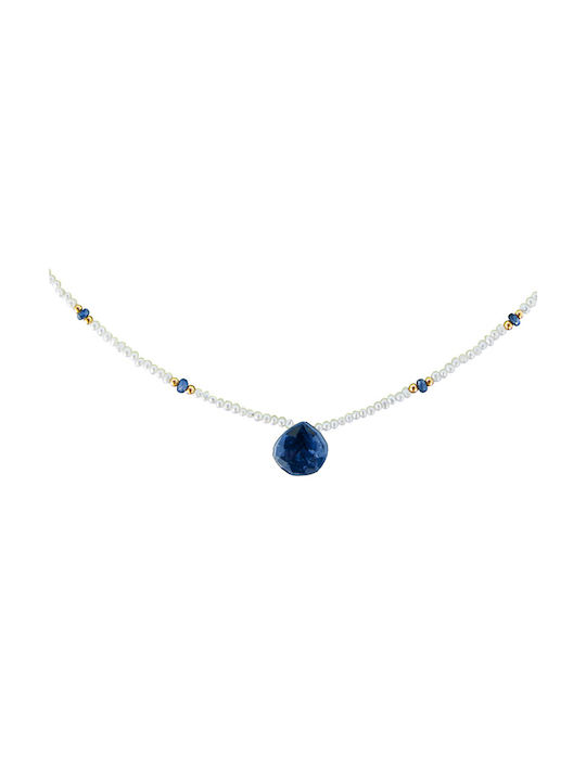 Necklace from White Gold 14K