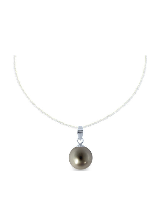 Margaritari Gold Stone Charm with Stones Black 14K