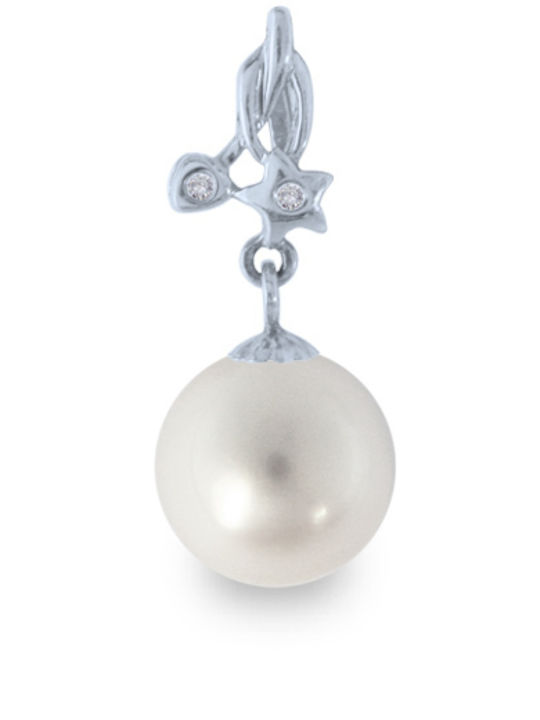 Margaritari Charm mit Steinen aus Weißgold 18K