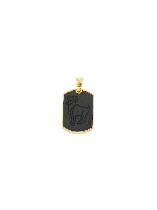 Charm Zodiac Sign from Gold 9 K