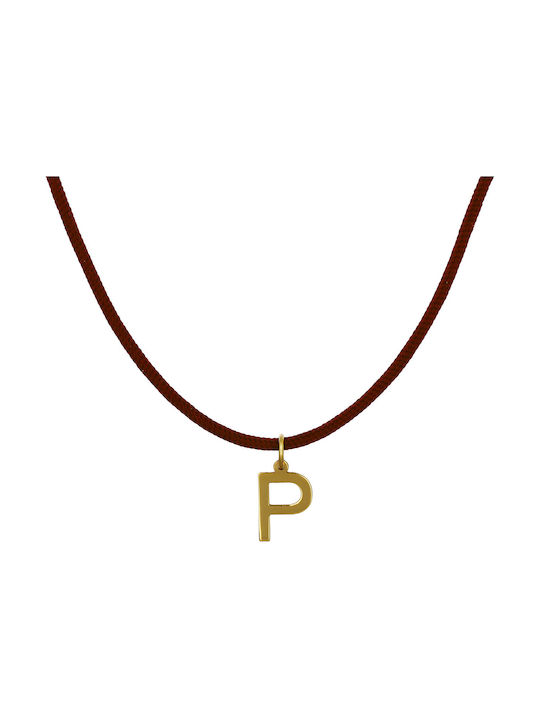 Halskette Monogramm aus Gold 14K