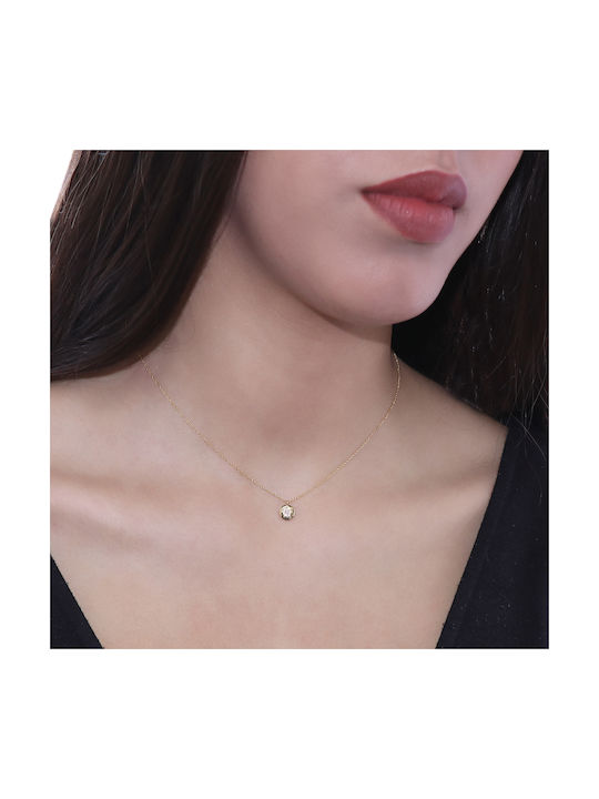 Necklace from Gold 18k with Diamond