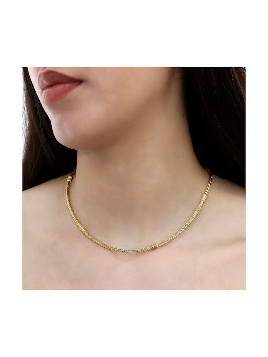 Necklace from Gold 18k with Diamond