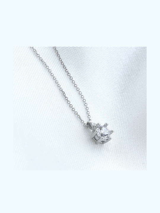 Necklace Made of 9K White Gold