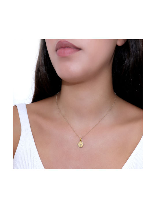 Necklace from Gold 18k with Diamond