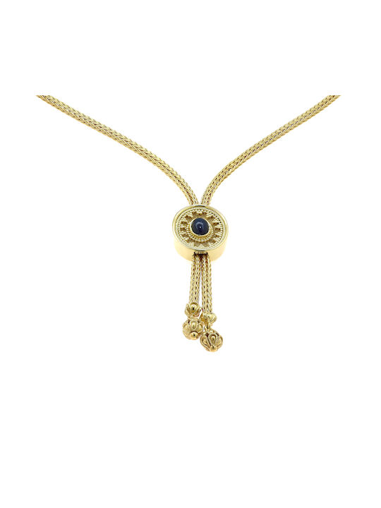 Necklace Byzantine Talisman from Gold 18k