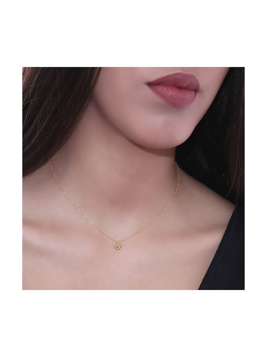 Necklace from Gold 18k with Diamond