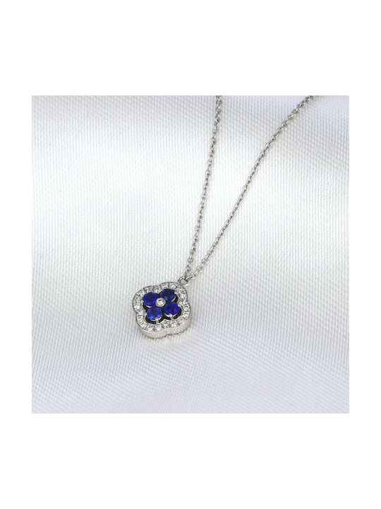 Necklace from White Gold 18k