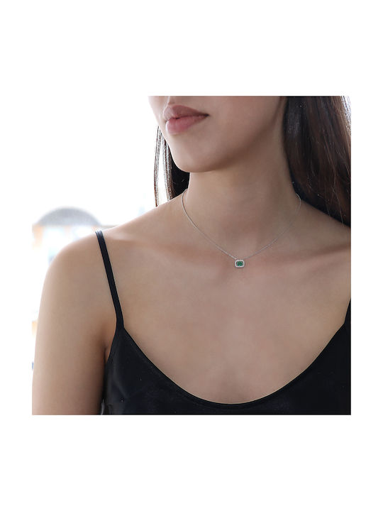 Necklace from White Gold 18k