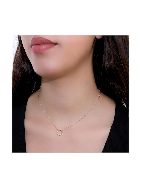 Necklace from Gold 14K with Diamond