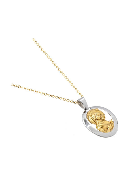 Fecioara Maria din Aur 14K