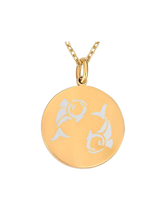 Necklace Zodiac Sign from Gold Plated Silver