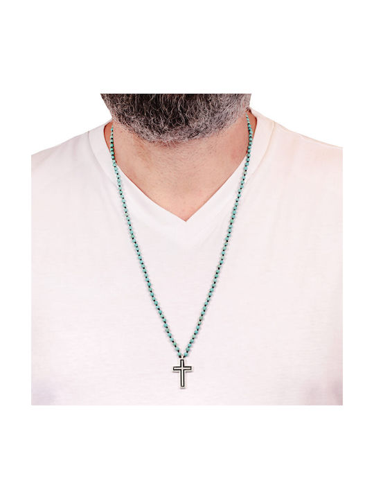 Halskette Rosenkranz aus Silber