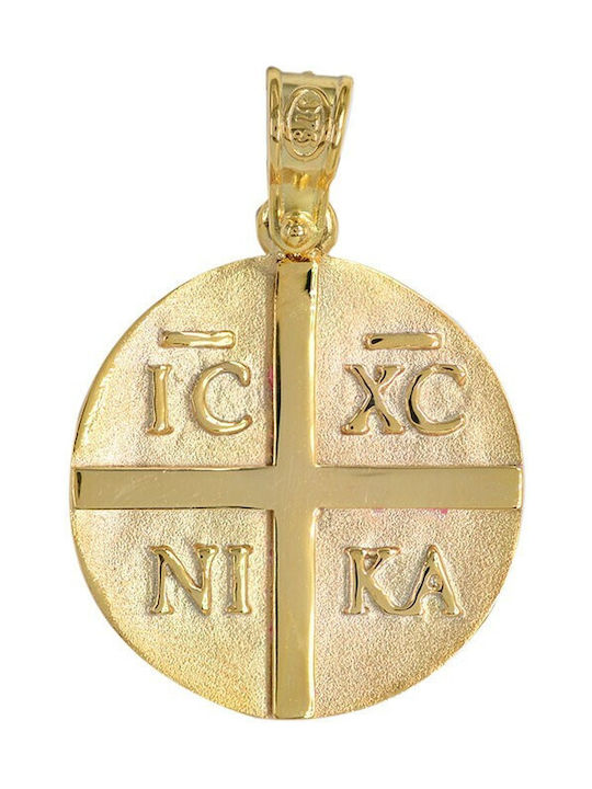 Necklace Constantine Amulet from Gold 9 K