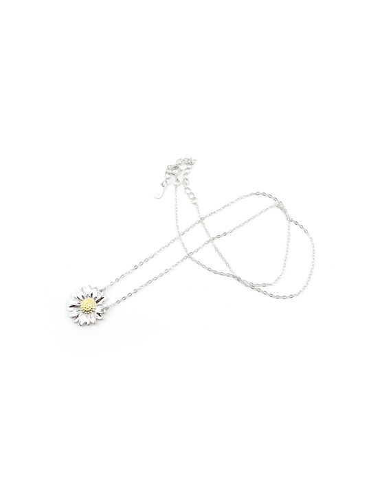 Necklace with design Flower from Silver