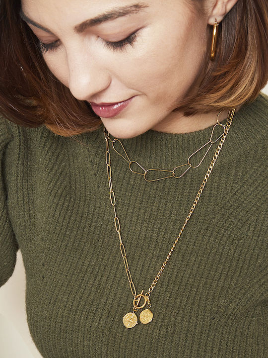 Cuoro Eye from Gold Plated Steel