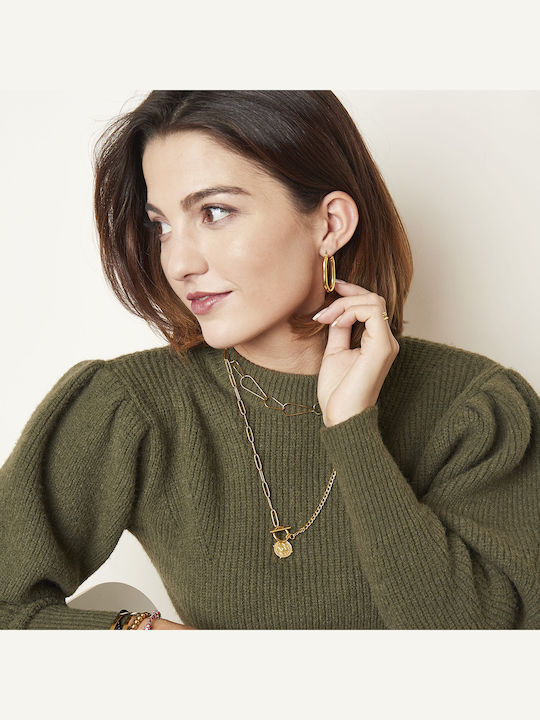Cuoro Eye from Gold Plated Steel