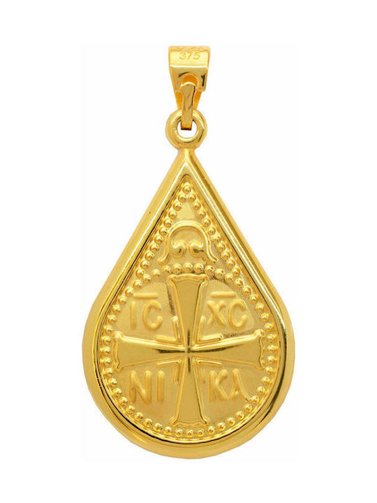 Necklace Constantine Amulet from Gold 9 K