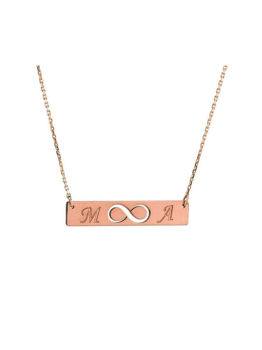 Goldsmith Necklace from Gold Plated Silver with Letter Option