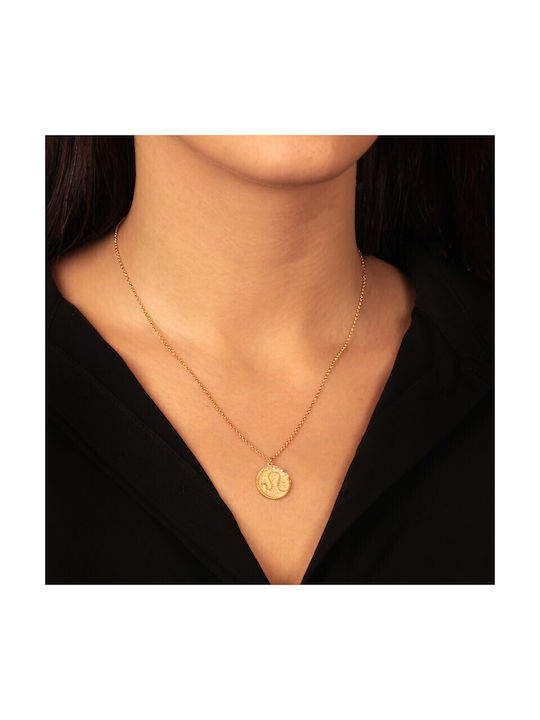 Necklace Zodiac Sign from Gold Plated Silver