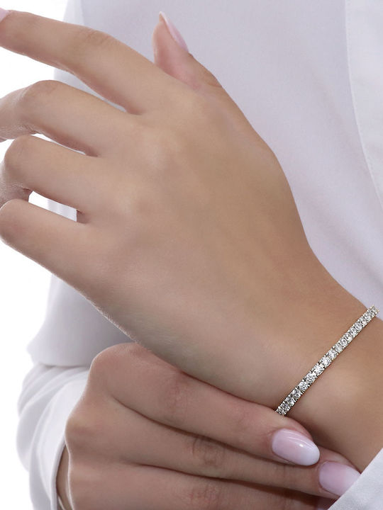 Bracelet Riviera made of White Gold 18K with Zircon