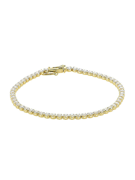 Bracelet Riviera made of Gold with Zircon