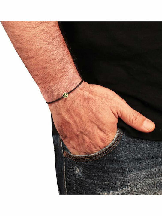 Abadianakis Ανδρικό Βραχιόλι με Κορδόνι