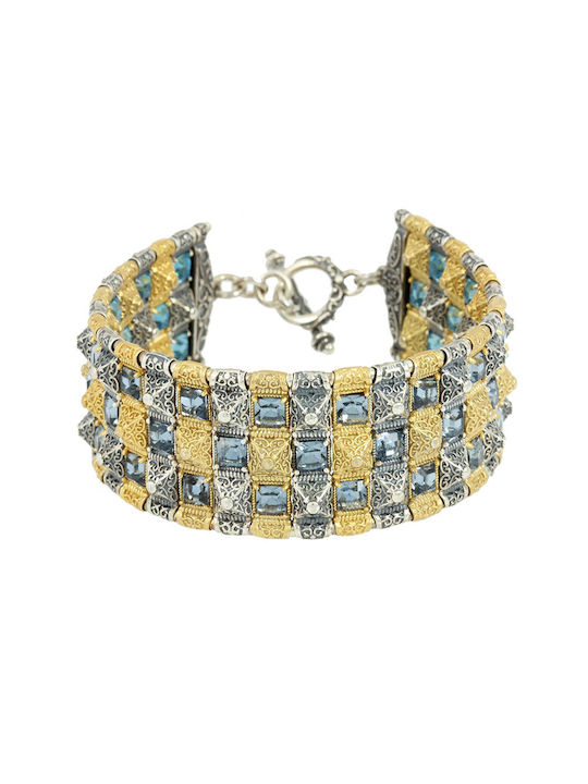 Dimitrios Exclusive Women's Bracelet made of Silver Gold Plated