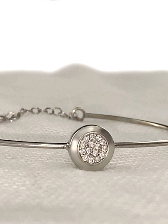 Bracelet Handcuffs made of White Gold 18K with Diamond