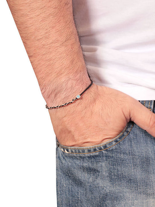 Herren Armband Kette mit Design Auge aus Kabel