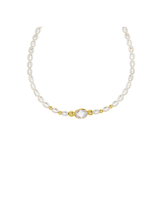 Bracelet made of Gold 14K with Pearls