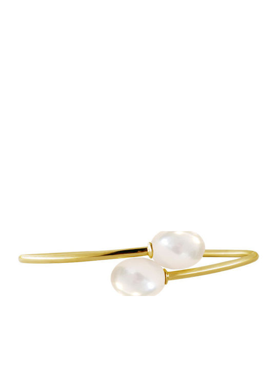 Margaritari Women's Silver Handcuffs Bracelet