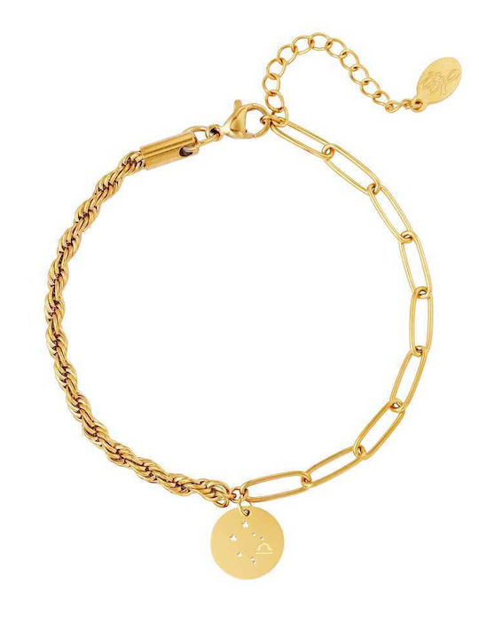 Georgiadis Accessories Дамско Гривна Верига от Стомана Златно