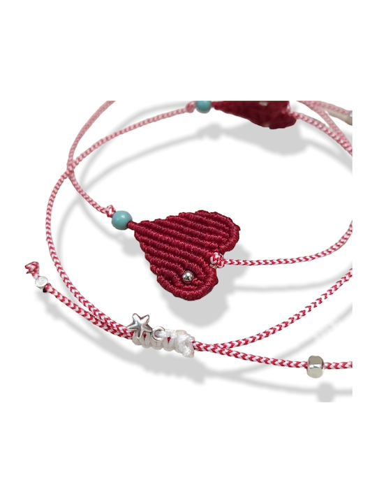 The Art of Beading Σετ Γυναικεία Μαρτάκια με Κορδόνι