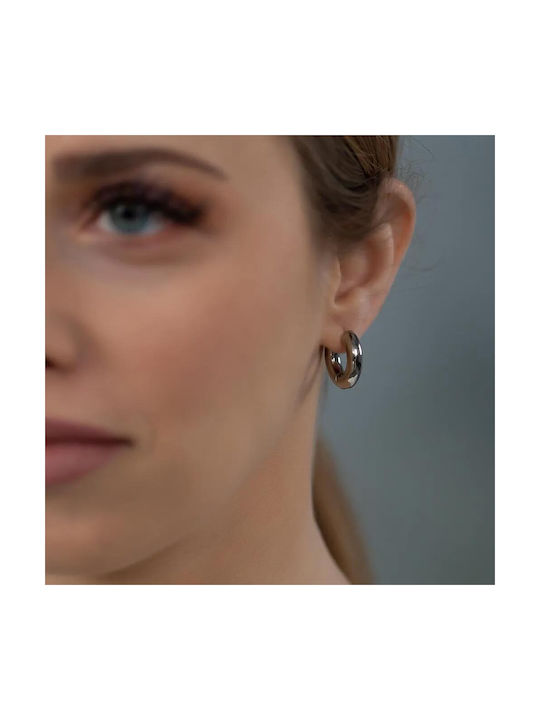 Earrings Hoops made of Steel Gold Plated