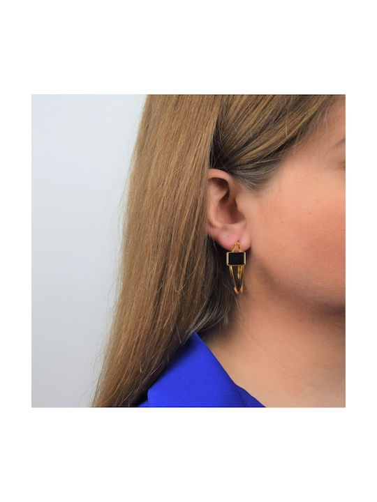 Earrings Hoops made of Steel Gold Plated