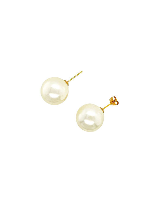 Earrings made of Gold 14K with Pearls